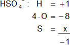 Cálculo del número de oxidación