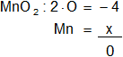 Cálculo del número de oxidación