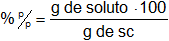 Concentraciones de las disoluciones - peso en peso