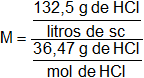 Cálculo de la concentración de una disolución