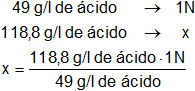 Cálculo de la concentración de una solución