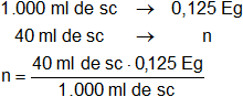 Cálculo de los equivalentes gramo en una solución