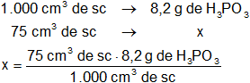 Cálculo de la masa del soluto en una solución