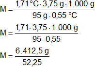 Cálculo del peso molecular en soluciones