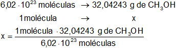 Cálculo del peso molecular de una sustancia