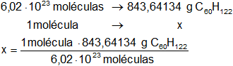 Cálculo del peso molecular de una sustancia