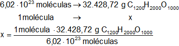 Cálculo del peso molecular de una sustancia